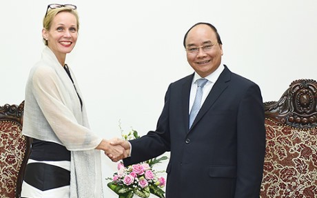Thủ tướng Nguyễn Xuân Phúc tiếp Đại sứ đặc mệnh toàn quyền Thụy Điển tại Việt Nam - ảnh 1