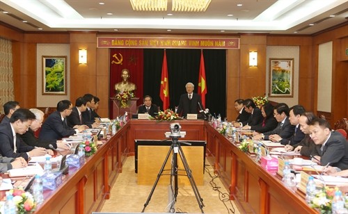 Tổng Bí thư Nguyễn Phú Trọng làm việc với Ban Kinh tế Trung ương - ảnh 1