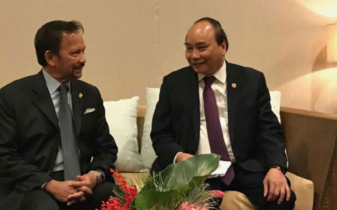 Thủ tướng Nguyễn Xuân Phúc gặp Quốc vương Brunei - ảnh 1