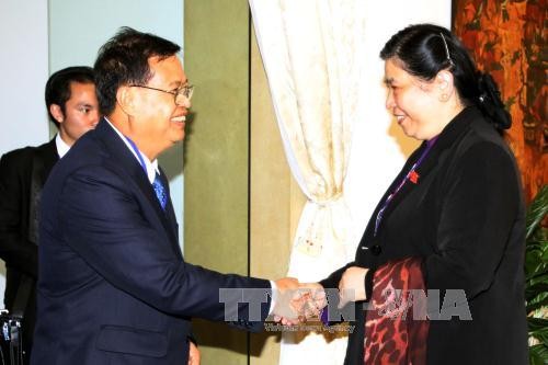 Quốc hội Việt Nam và Lào tăng cường thúc đẩy hợp tác nhiều mặt - ảnh 1