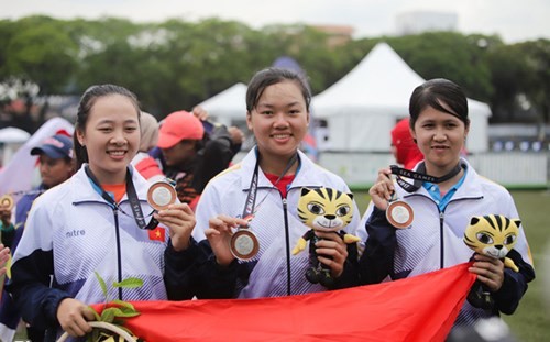 Bắn cung tiếp tục mang về tấm huy chương thứ 2 cho Việt Nam tại SEA Games 29 - ảnh 1
