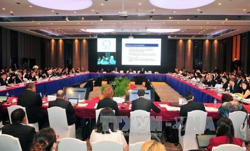 Ngày làm việc đầu tiên của Hội nghị lần thứ Ba các quan chức cao cấp APEC (SOM 3) - ảnh 1