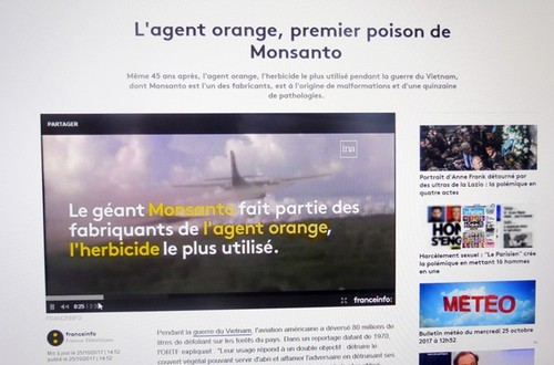 Truyền hình Pháp đưa tin về vụ kiện da cam - ảnh 1