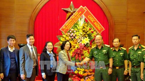 Trưởng Ban Dân vận Trung ương Trương Thị Mai thăm, chúc mừng các đơn vị quân đội tại TP Hồ Chí Minh - ảnh 1