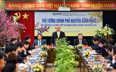 Thủ tướng Chính phủ Nguyễn Xuân Phúc thăm và làm việc tại Khu Công nghệ cao Hòa Lạc - ảnh 1