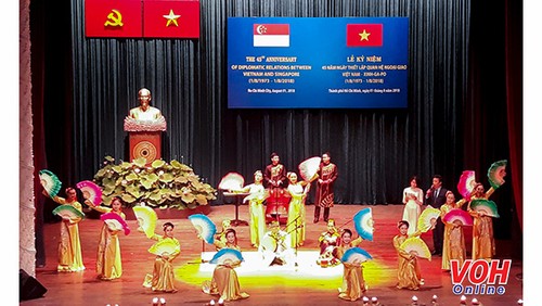 Thành phố Hồ Chí Minh tổ chức lễ kỷ niệm 45 năm thiết lập quan hệ ngoại giao Việt Nam – Singapore - ảnh 1