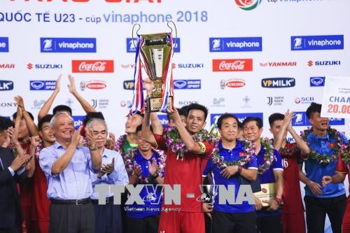 U23 Việt Nam chính thức đăng quang vô địch tại Giải bóng đá quốc tế U23 - Cúp VinaPhone 2018 - ảnh 1