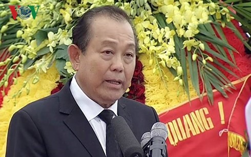 Lễ an táng Chủ tịch nước Trần Đại Quang tại quê hương Ninh Bình - ảnh 4
