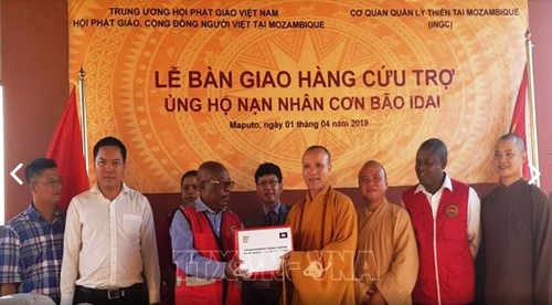 Trung ương Giáo hội Phật giáo Việt Nam trao hàng cứu trợ nạn nhân siêu bão Idai tại Mozambique - ảnh 1