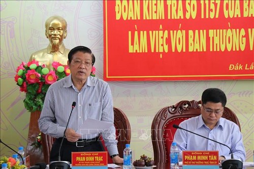 Đoàn kiểm tra của Ban Bí thư kiểm tra kết quả thực hiện nghị quyết Trung ương 4 khóa XII tại tỉnh Đắk Lăk - ảnh 1