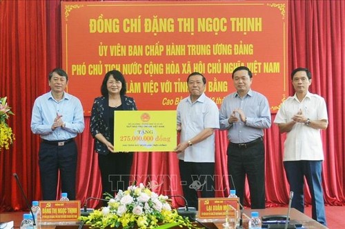 Phó Chủ tịch nước Đặng Thị Ngọc Thịnh thăm và làm việc tại Cao Bằng - ảnh 1