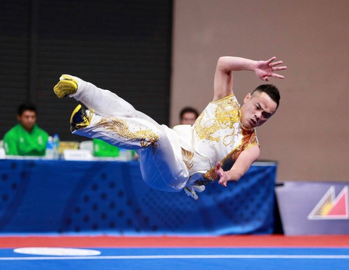 Wushu Việt Nam có Huy chương vàng đầu tiên ở SEA Games 30 - ảnh 1