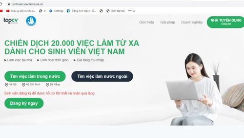 20.000 việc làm từ xa hỗ trợ sinh viên Việt Nam - ảnh 1