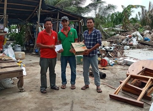 Hội Chữ thập đỏ Việt Nam hỗ trợ người dân bị ảnh hưởng của hoàn lưu bão số 2 tại Kiên Giang - ảnh 1