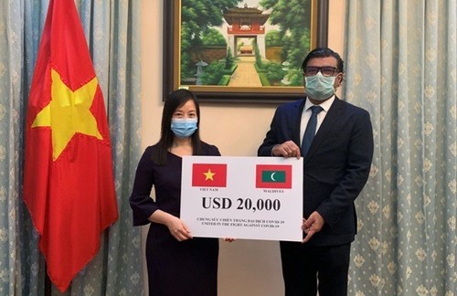 Trao quà của Chính phủ Việt Nam tặng Chính phủ và nhân dân Maldives phòng chống đại dịch Covid-19 - ảnh 1