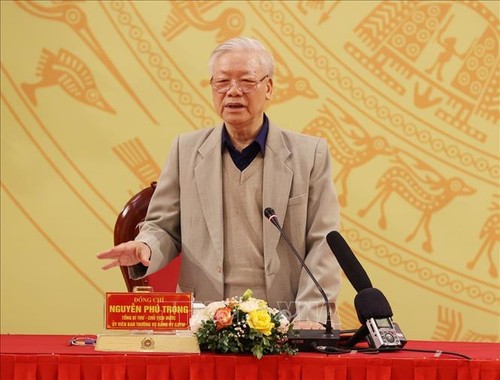 Tổng Bí thư, Chủ tịch nước Nguyễn Phú Trọng dự Hội nghị Đảng ủy Công an Trung ương - ảnh 1
