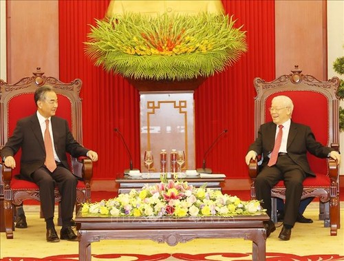 Tổng Bí thư Nguyễn Phú Trọng tiếp Ủy viên Quốc vụ, Bộ trưởng Bộ Ngoại giao Trung Quốc Vương Nghị - ảnh 1