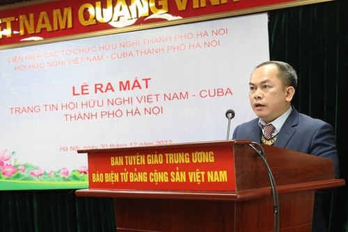 Ra mắt trang thông tin điện tử Hội Hữu nghị Việt Nam - Cuba thành phố Hà Nội - ảnh 1