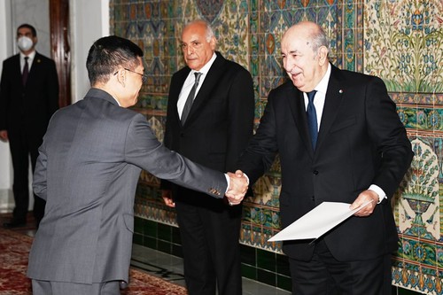 Đại sứ Việt Nam tại Algeria trình thư ủy nhiệm - ảnh 1