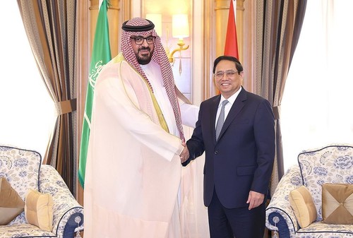 Thủ tướng Phạm Minh Chính tiếp Bộ trưởng Kinh tế và Kế hoạch, Bộ trưởng Nguồn nhân lực và Phát triển Saudi Arabia - ảnh 1