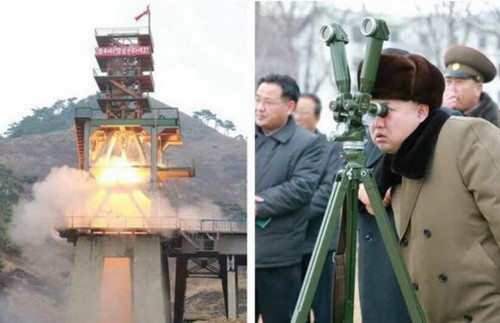 Pemimpin RDR Korea melakukan inspeksi uji coba sistem rudal penangkis udara baru - ảnh 1
