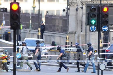 Para pemimpin di dunia serentak mengutuk serangan teroris di luar Gedung Parlemen Inggeris - ảnh 1