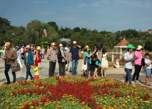  Hampir 60 000 pengunjung hadir Festival Bunga Da Lat 2017  - ảnh 1