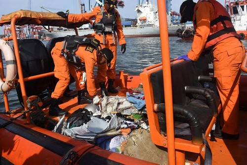 Pekerjaan pencarian dan pertolongan para korban kecelakaan pesawat terbang JT 610 jatuh di laut - ảnh 8