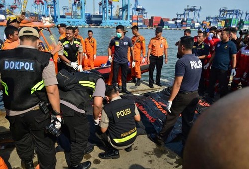 Pekerjaan pencarian dan pertolongan para korban kecelakaan pesawat terbang JT 610 jatuh di laut - ảnh 5