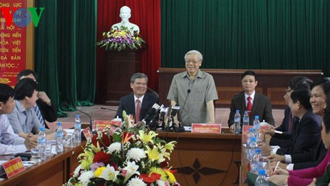 Party leader stresses people’s consensus for sustainable development - ảnh 1