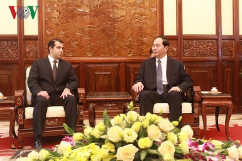 President Tran Dai Quang received Dutch, Arzerbaijan ambassadors - ảnh 2