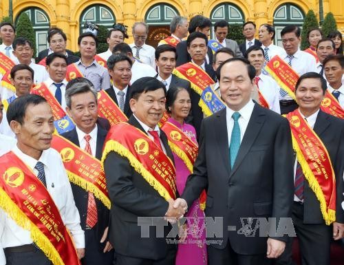 President Tran Dai Quang: rural areas modernization is a primary task  - ảnh 1