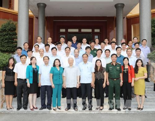 Party General Secretary pays working visit to Bac Kan - ảnh 1