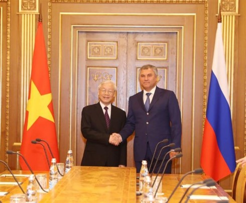 Party leader meets Russia’s Federal Assembly leaders  - ảnh 2