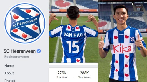 Heerenveen’s Facebook page soars after Doan Van Hau’s transfer - ảnh 1