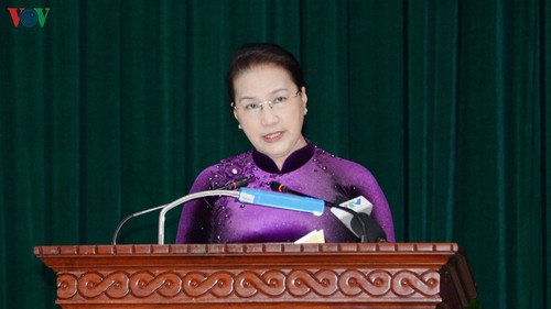 National Assembly Chairwoman pays Tet visit to Dak Lak armed force command - ảnh 1