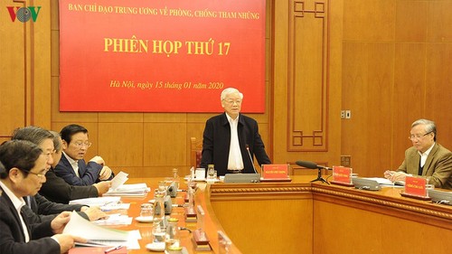 Party leader and President chairs anti-corruption meeting  - ảnh 1