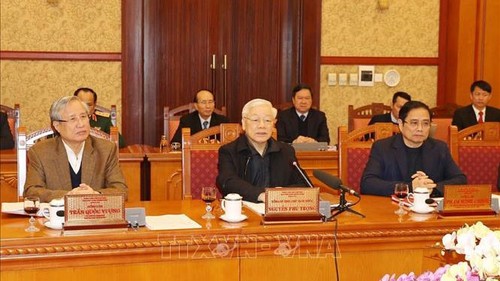 Party leader and President chairs meeting of Party’s Secretariat  - ảnh 1