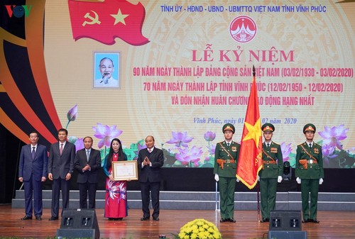 PM attends ceremony marking 70th anniversary of Vinh Phuc - ảnh 1