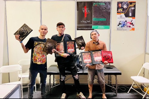 Vietnamese tattooist wins 4 awards at Bali Expo  - ảnh 1