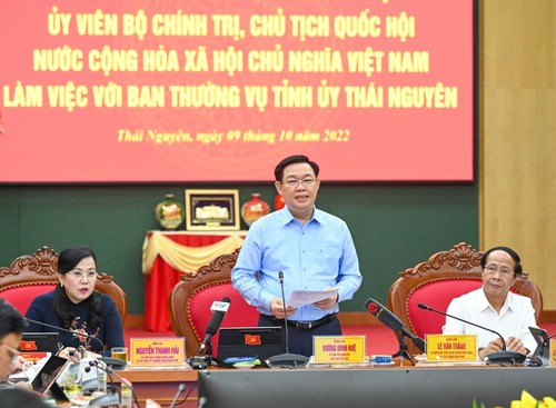 NA Chairman says Thai Nguyen be turned into industrial and economic center  - ảnh 1