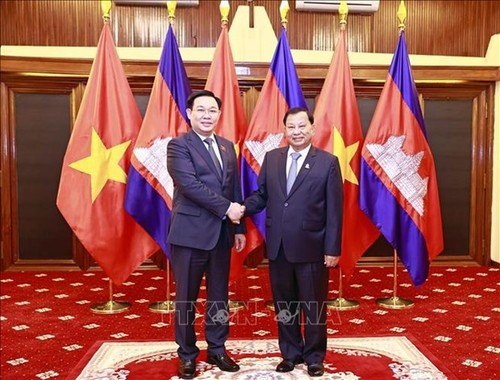 NA Chairman meets King of Cambodia and Senate President - ảnh 2