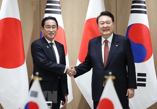 South Korea, Japan pledge to elevate bilateral ties to new height - ảnh 1