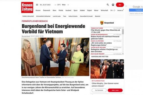 Austrian media highlights President Vo Van Thuong’s visit - ảnh 1