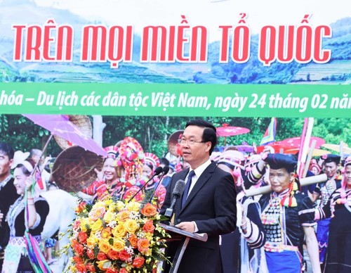 President opens spring festival celebrating Vietnam’s 54 ethnic groups - ảnh 1