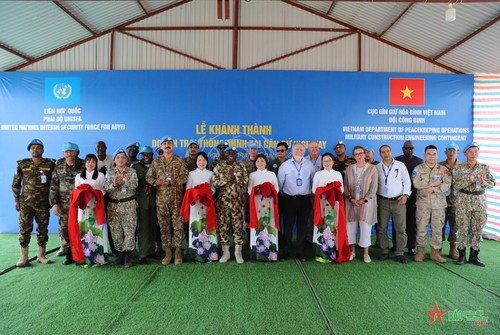 Vietnamese engineers inaugurate smart camp on UN mission  - ảnh 1