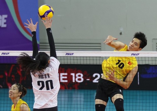 Vietnamese women's volleyball defend AVC Challenge Cup title - ảnh 1