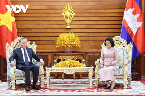 President To Lam meets Cambodian NA President - ảnh 1