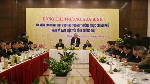 越南政府常务副总理张和平视察广治省 - ảnh 1