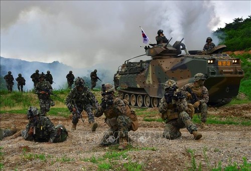 韩国与美国公布联合军演计划 - ảnh 1